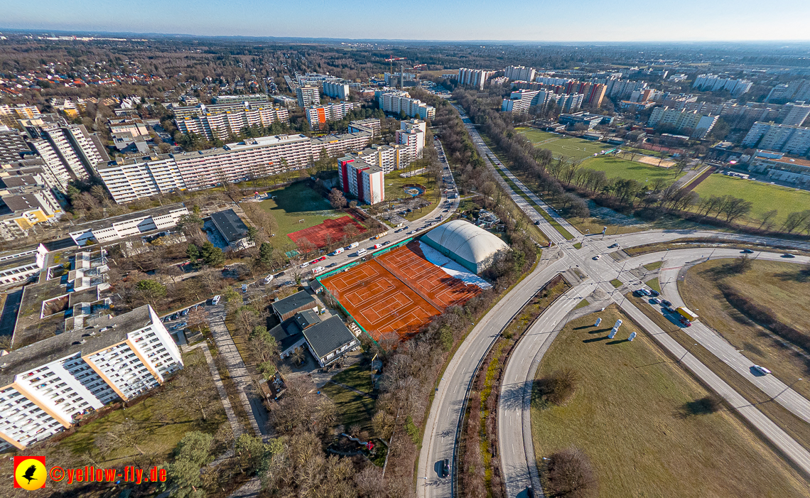 07.02.2023 - Luftbilder vom Marx-Zentrum und Umgebung in Neuperlache